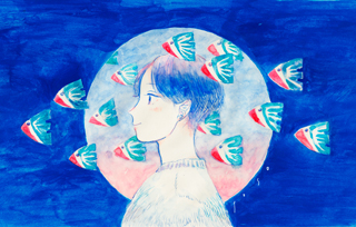 <br>新しい日<br>2023／インク・紙