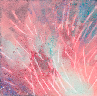 <br>sparkle<br>2023／岩絵具・シナベニヤ